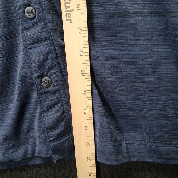 Cutter & Buck Mens Polo Shirt Blue Size Medium Illinois Button Down Short Sleeve - Picture 3 of 12